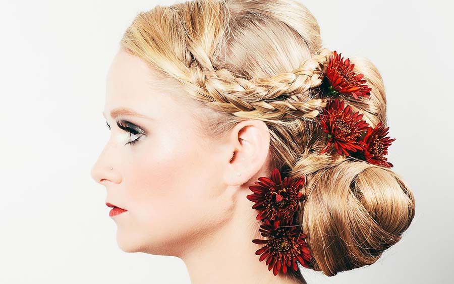Braided updo